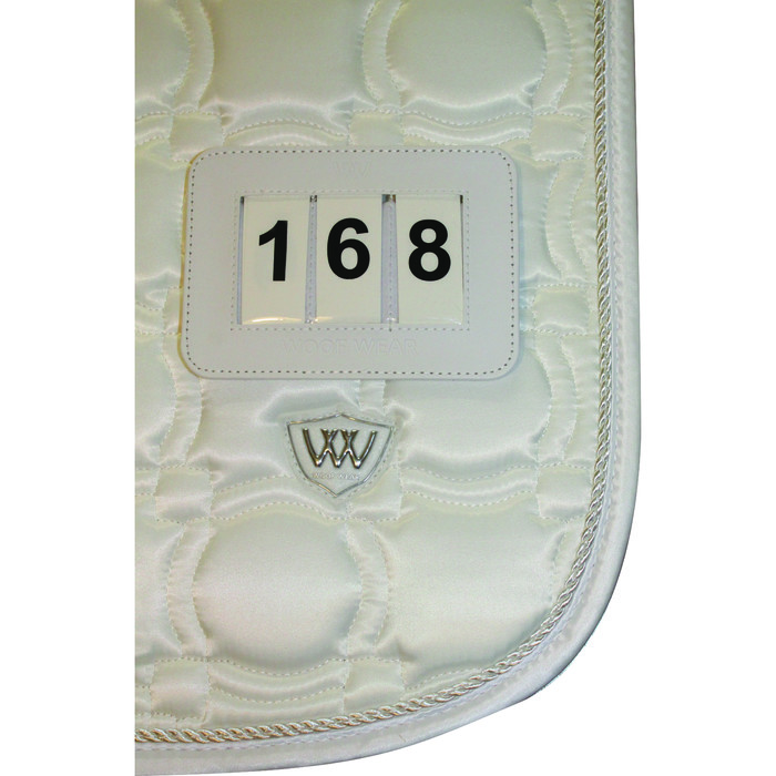 2022 Woof Wear Dressage Saddle Pad Number WS0019 - White